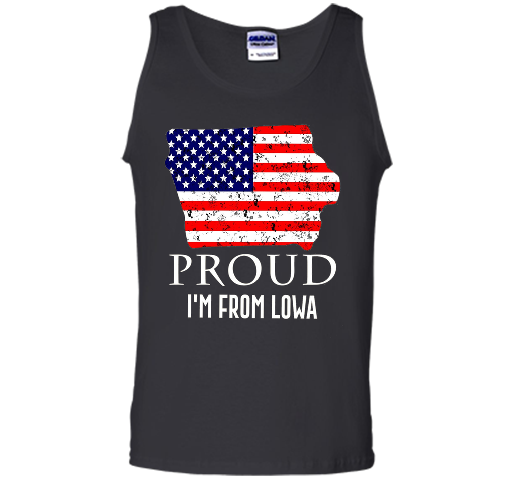 Proud of Lowa-US flag Independence day Tshirt