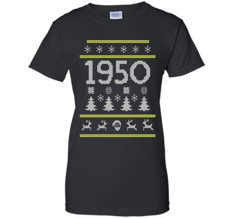 1950 Ugly Christmas Sweater Birthday Gift T-Shirt
