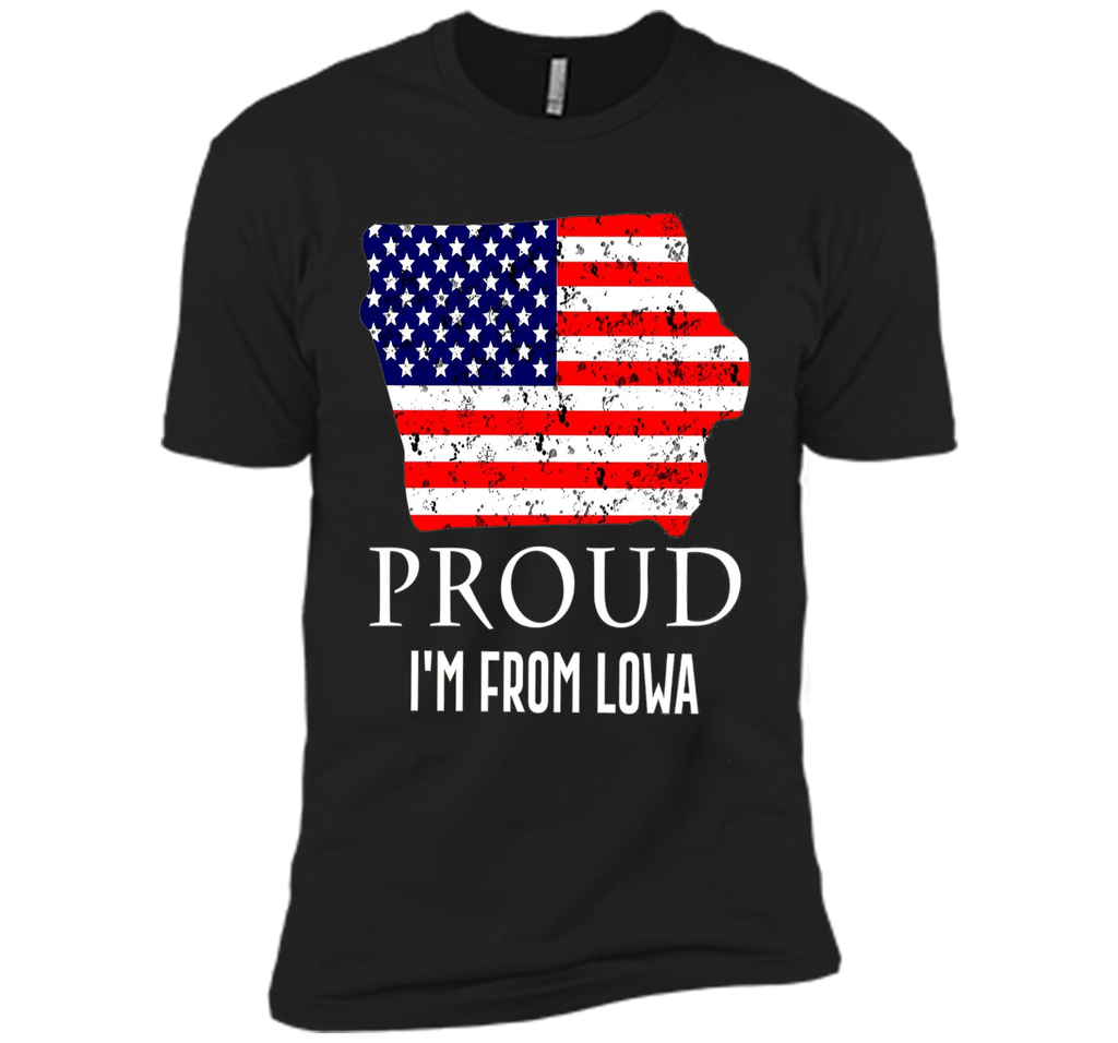 Proud of Lowa-US flag Independence day Tshirt