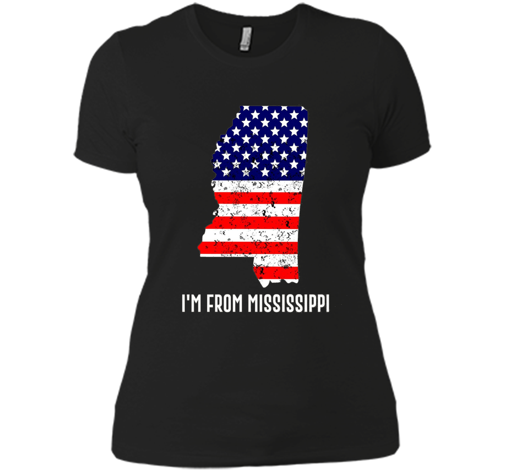 Proud of Mississippi-US flag Independence day Tee