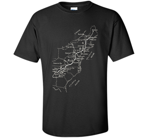 Appalachian Trail Hand-drawn Map Vintage Look T-Shirt