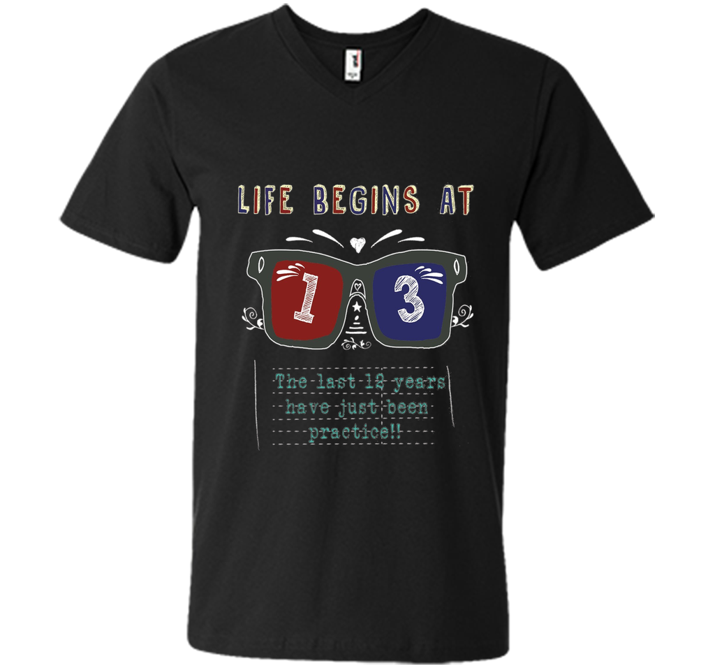 Life Begins At 13 Years Old 13th Birthday Cool Gift T-Shirt