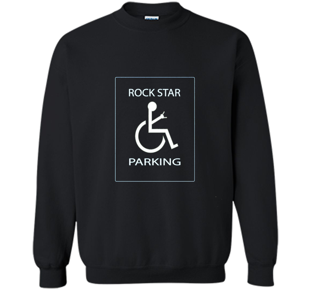 Rock Star Parking Handicap Sign t-shirt tee disabled funny