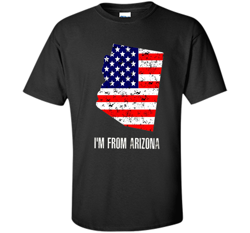 Proud of Arizona USA flag Independence day TShirt