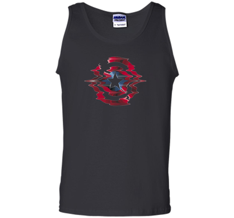 Captain America Shield Glitch Graphic T-Shirt