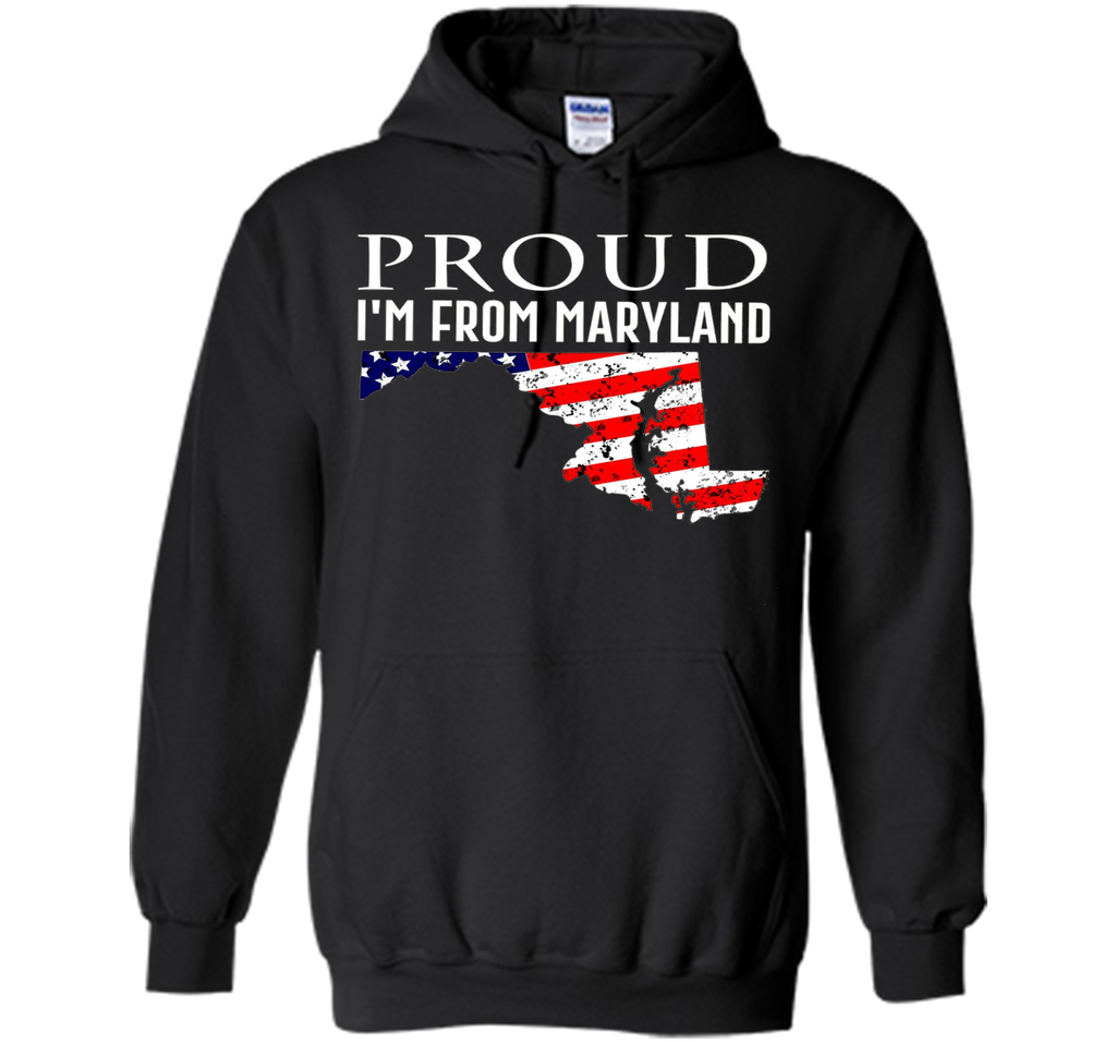 Proud of maryland-US flag Independence day Tshirt