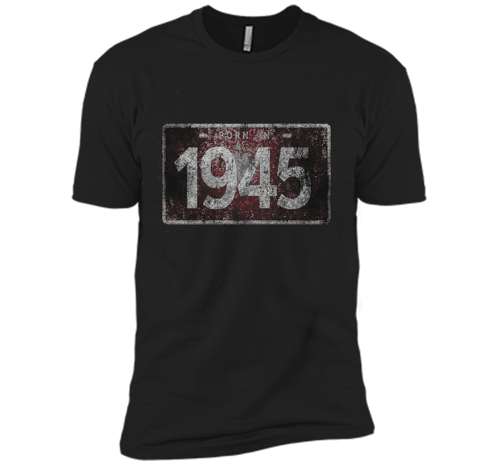 Men's 1945 License Plate 71st Birthday 71 Years Old Funny T-Shirt