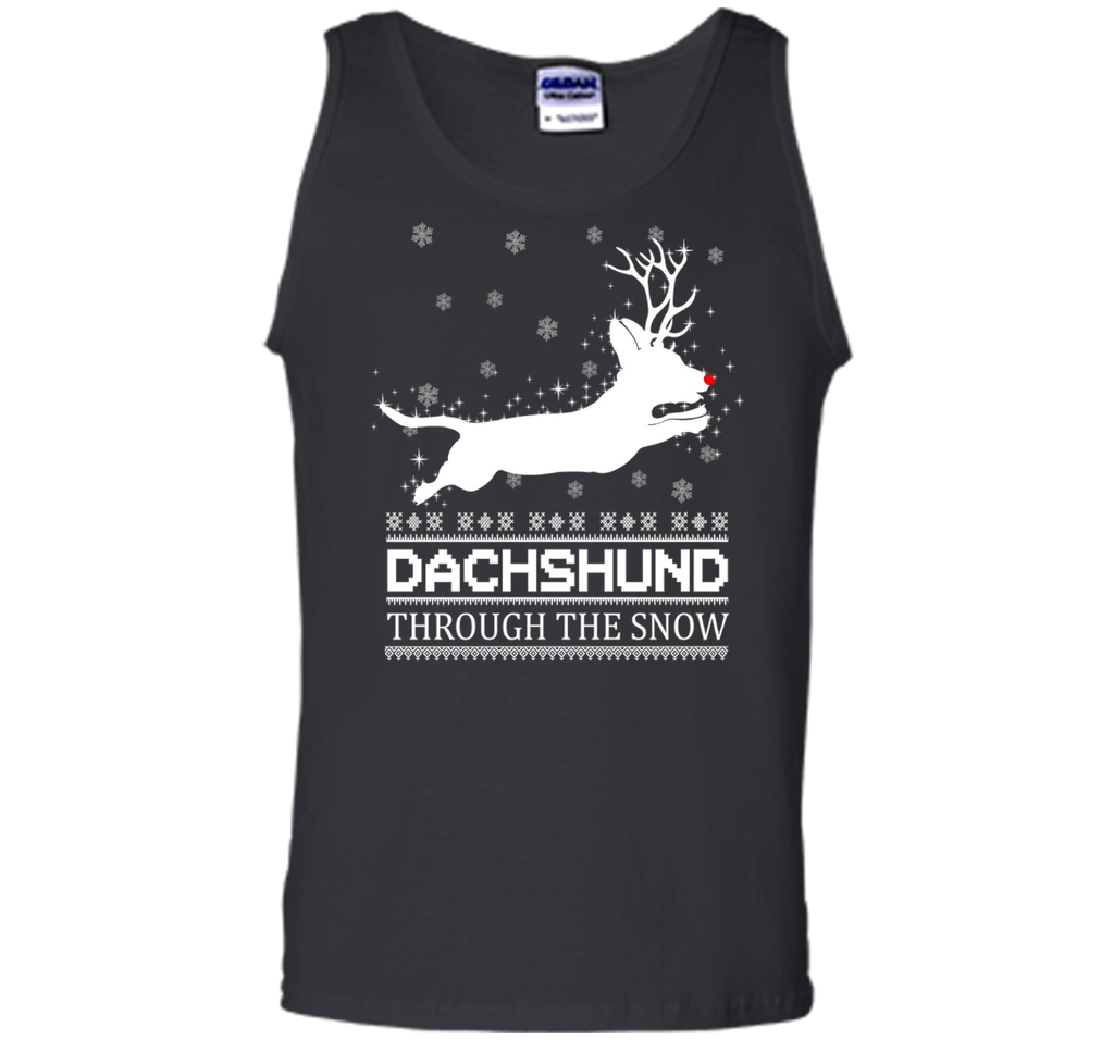 Dachshund Through The Snow T Shirt Lover Daschund Christmas