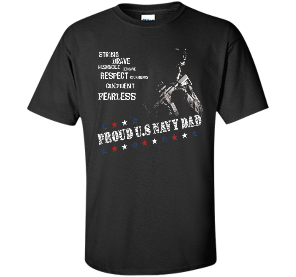 Mens Proud US Navy Dad Shirt, Pride Memorial Day T-Shirt
