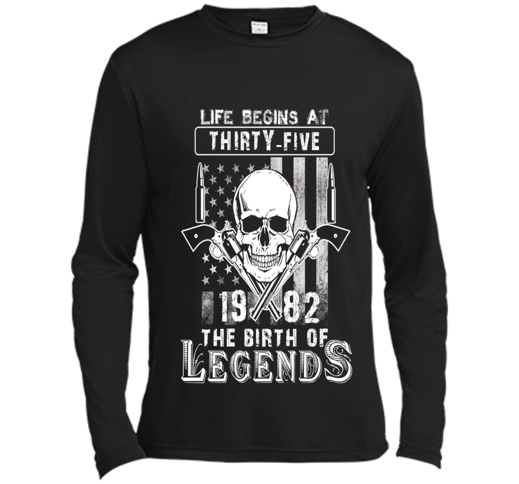 Life Begins At Thirty Five The Birth Of Legends cool shirt