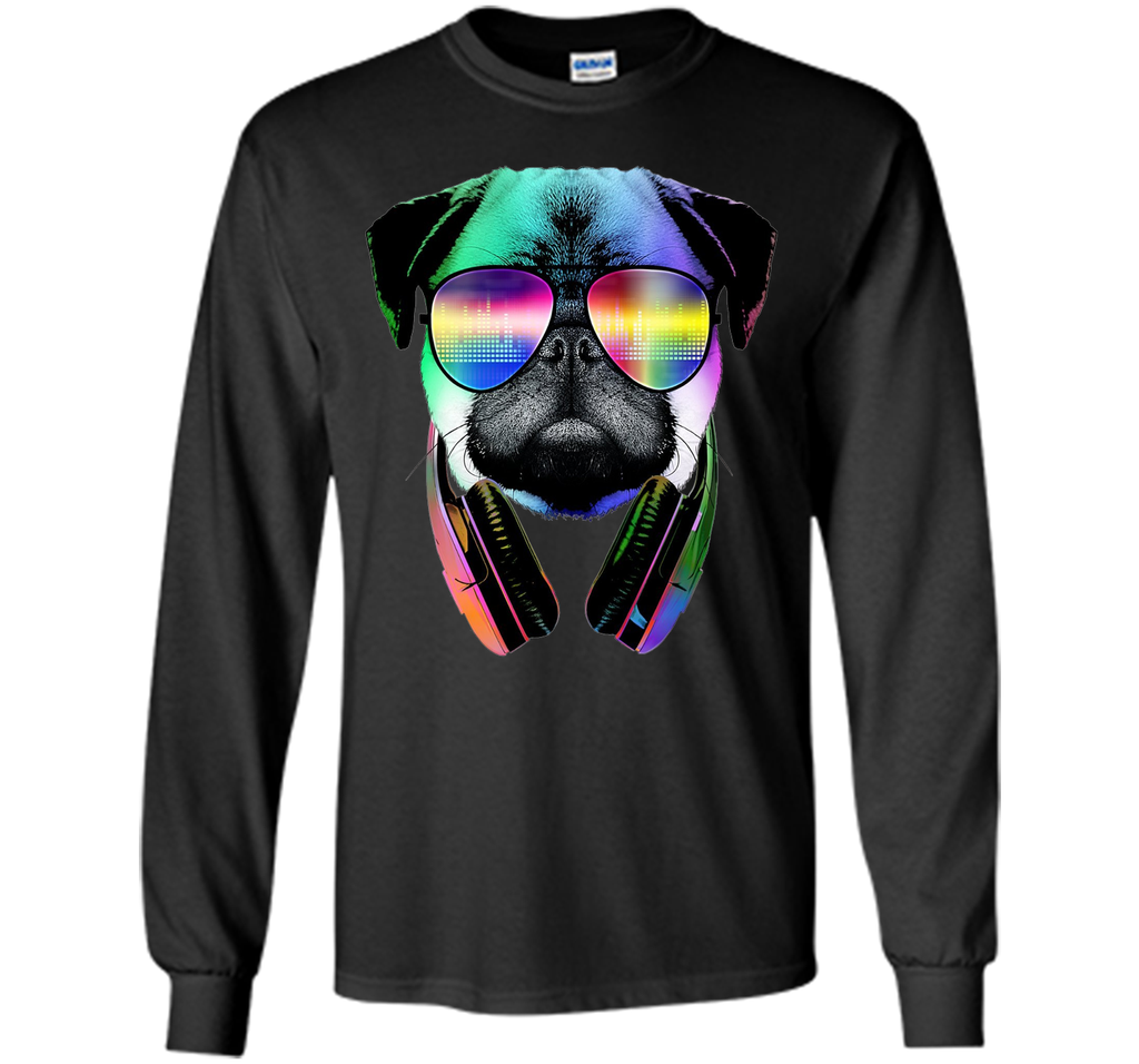 Original: Music Lover Pug - Dog Lovers T-Shirt - 2016