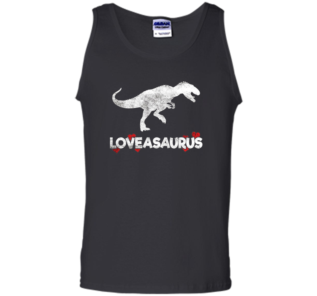 Loveasaurus Dinosaur Heart Valentines Day T-Shirt Boys Girls