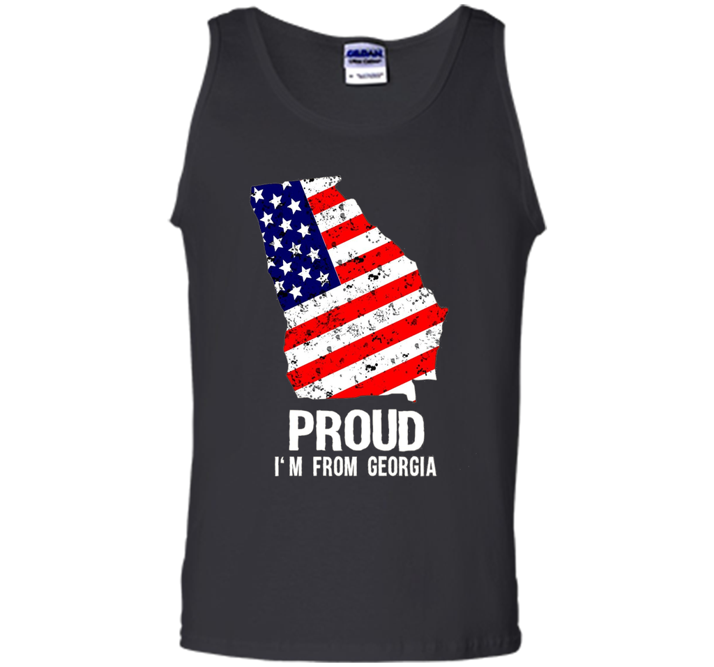 Proud of Georgia  -US flag Independence day Tshirt