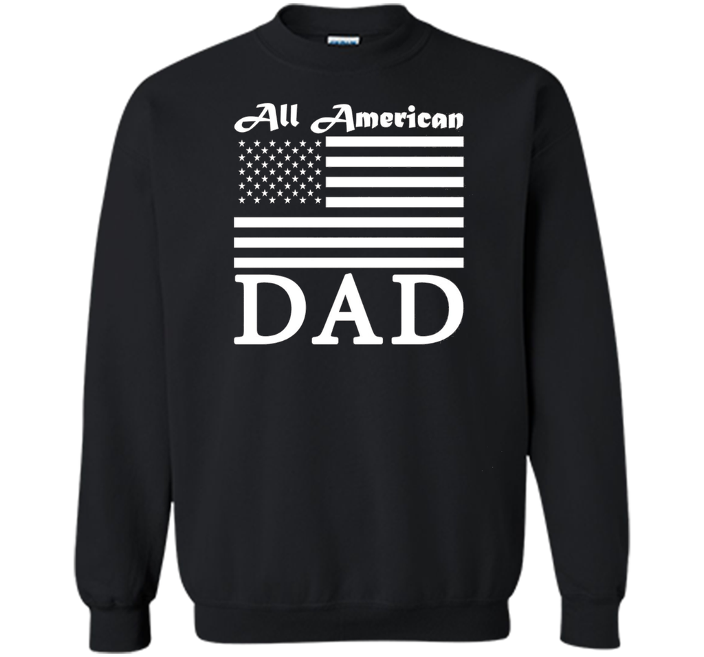 Mens All American Dad American Flag Day T-Shirt