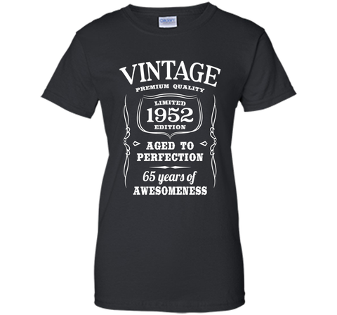 65th Birthday Gift T-Shirt Limited 1952 Edition