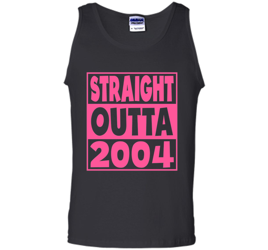 13th Birthday Gift T-Shirt Straight Outta 2004 Pink
