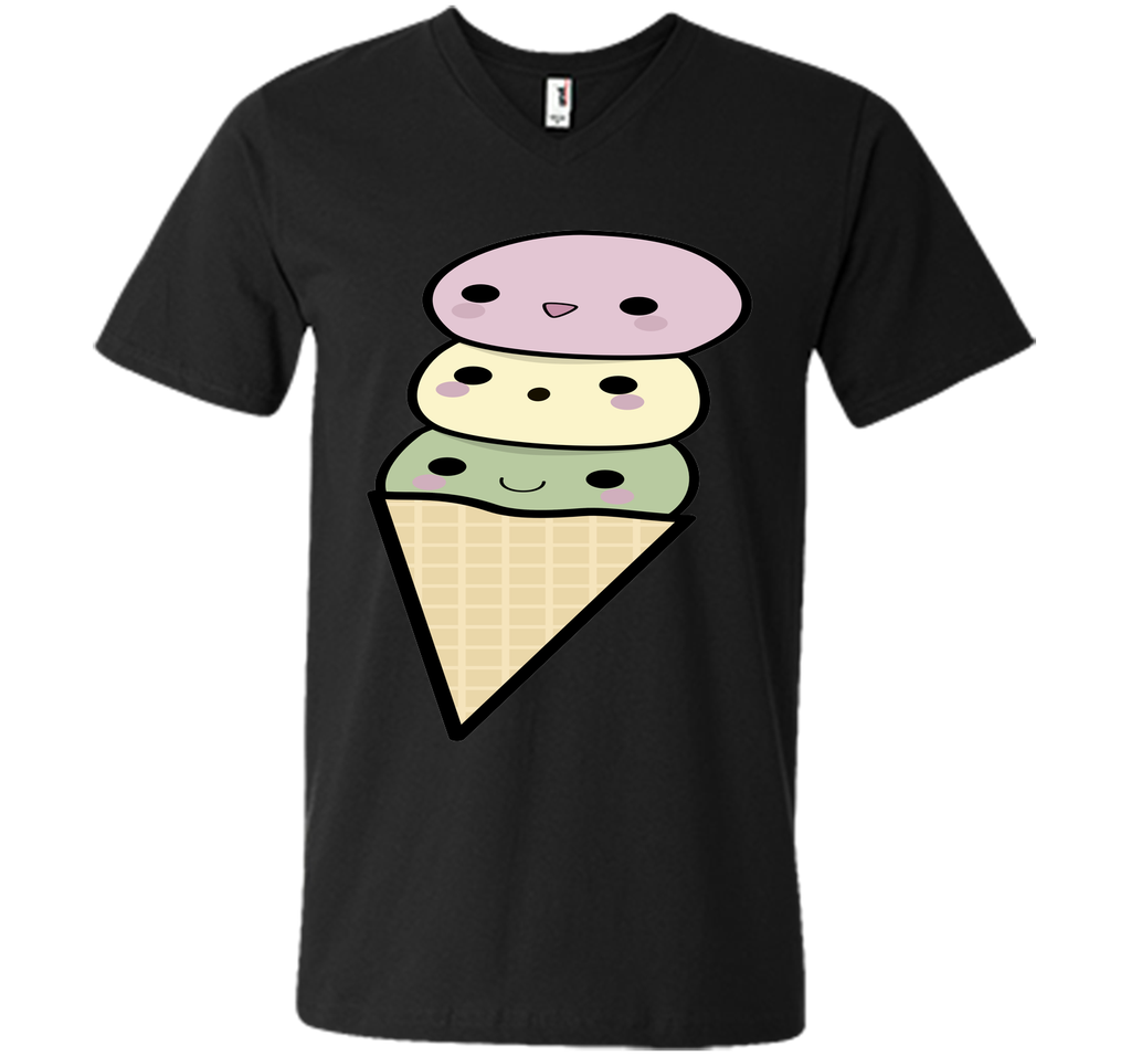 Kawaii Ice Cream Cone T-Shirt T-Shirt