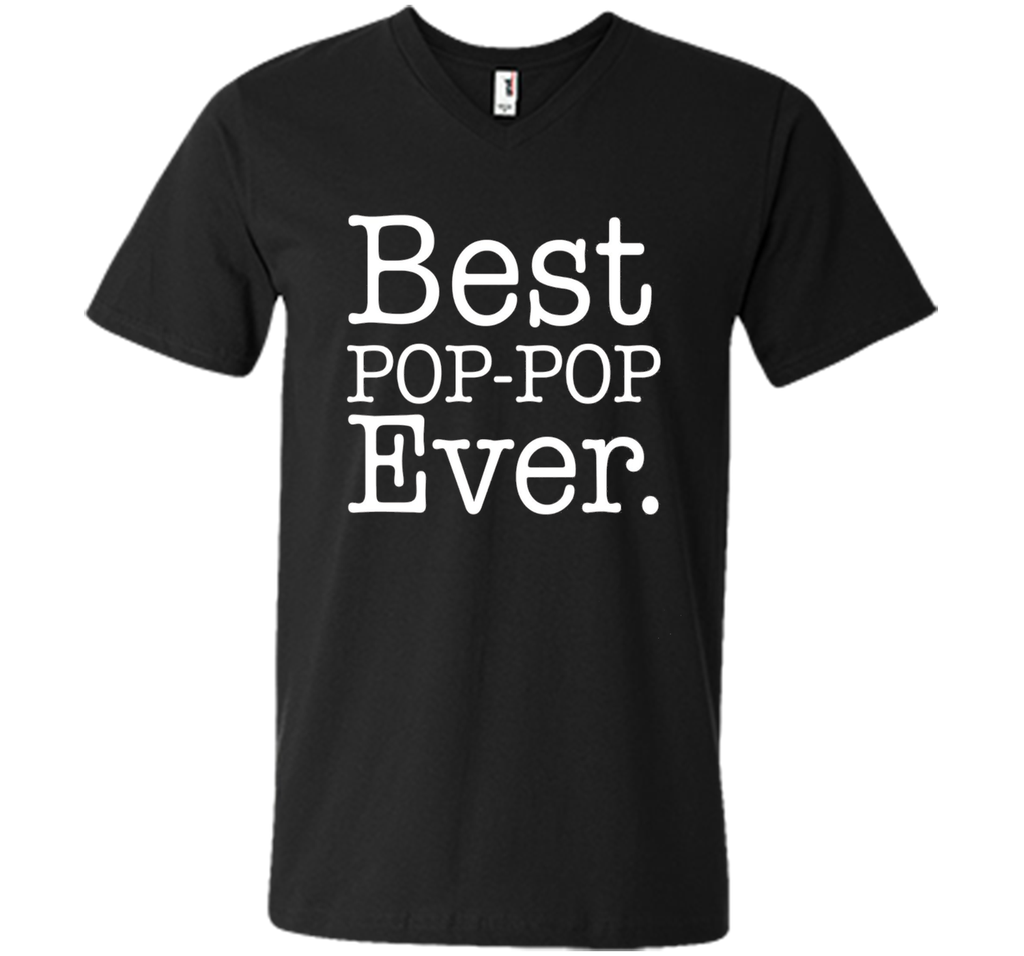 Men's Best POP POP Ever Shirt Funny Grandpa Shirts for Fathers Day
