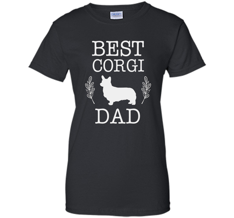 Best Corgi Dad Shirt Funny Father's Day Gift Dog Lover Corgi