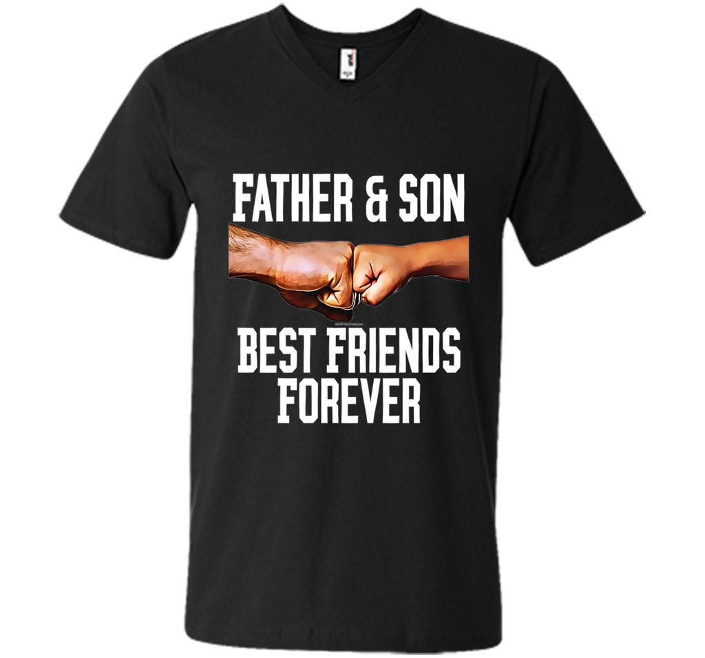 Father and Son Fist Bump Best Friends Father's Day T-Shirt