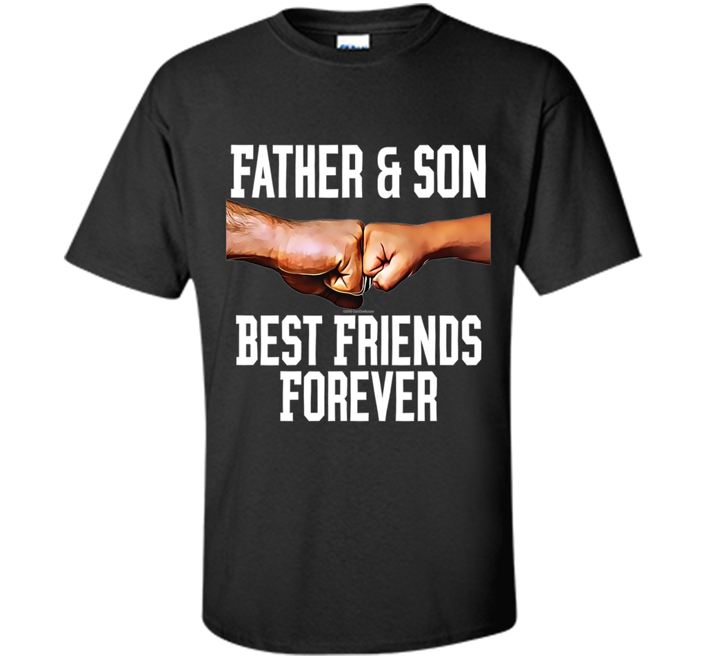 Father and Son Fist Bump Best Friends Father's Day T-Shirt