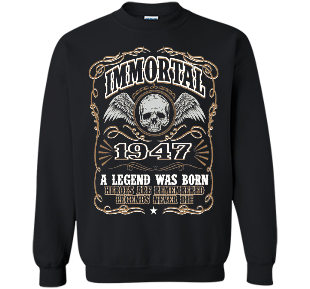 Immortal 1947 T-Shirt. 69th Birthday Gift For Men.