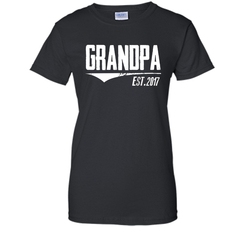 Men's Grandpa Est 2017 Shirt New Grandpa Gifts first father's Day