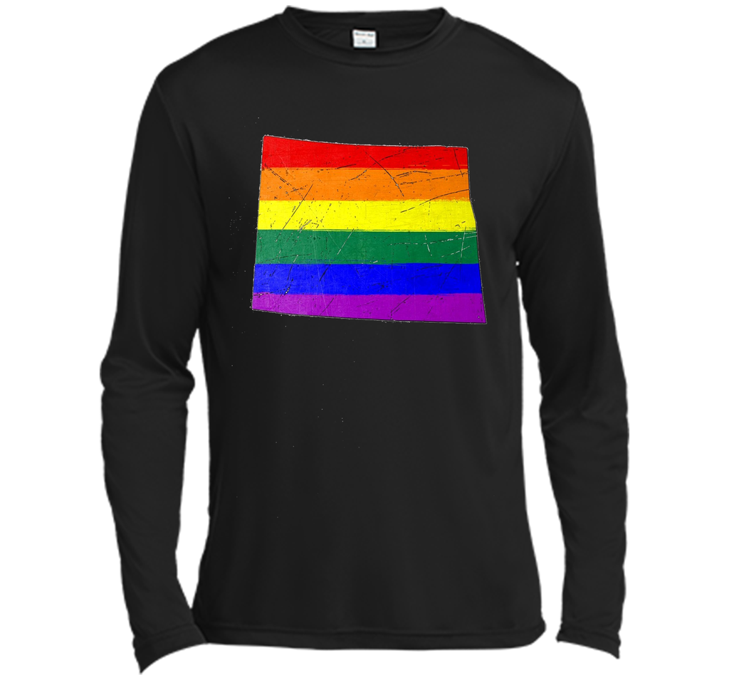 North Dakota Gay Pride Flag T-Shirt