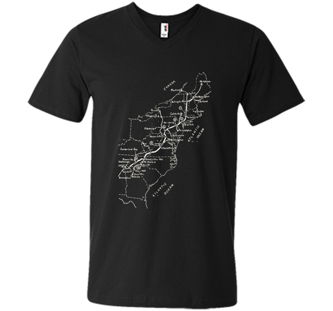 Appalachian Trail Hand-drawn Map Vintage Look T-Shirt