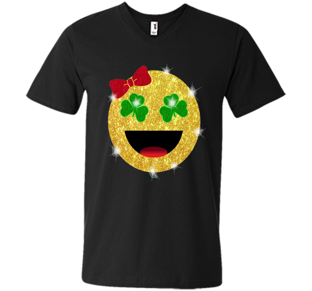 St. Patrick's Day Emoji T-Shirt for Girls and Women