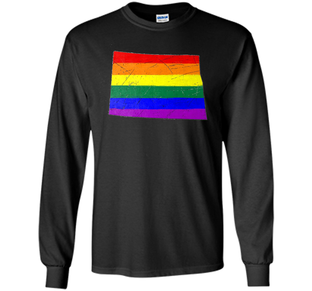 North Dakota Gay Pride Flag T-Shirt