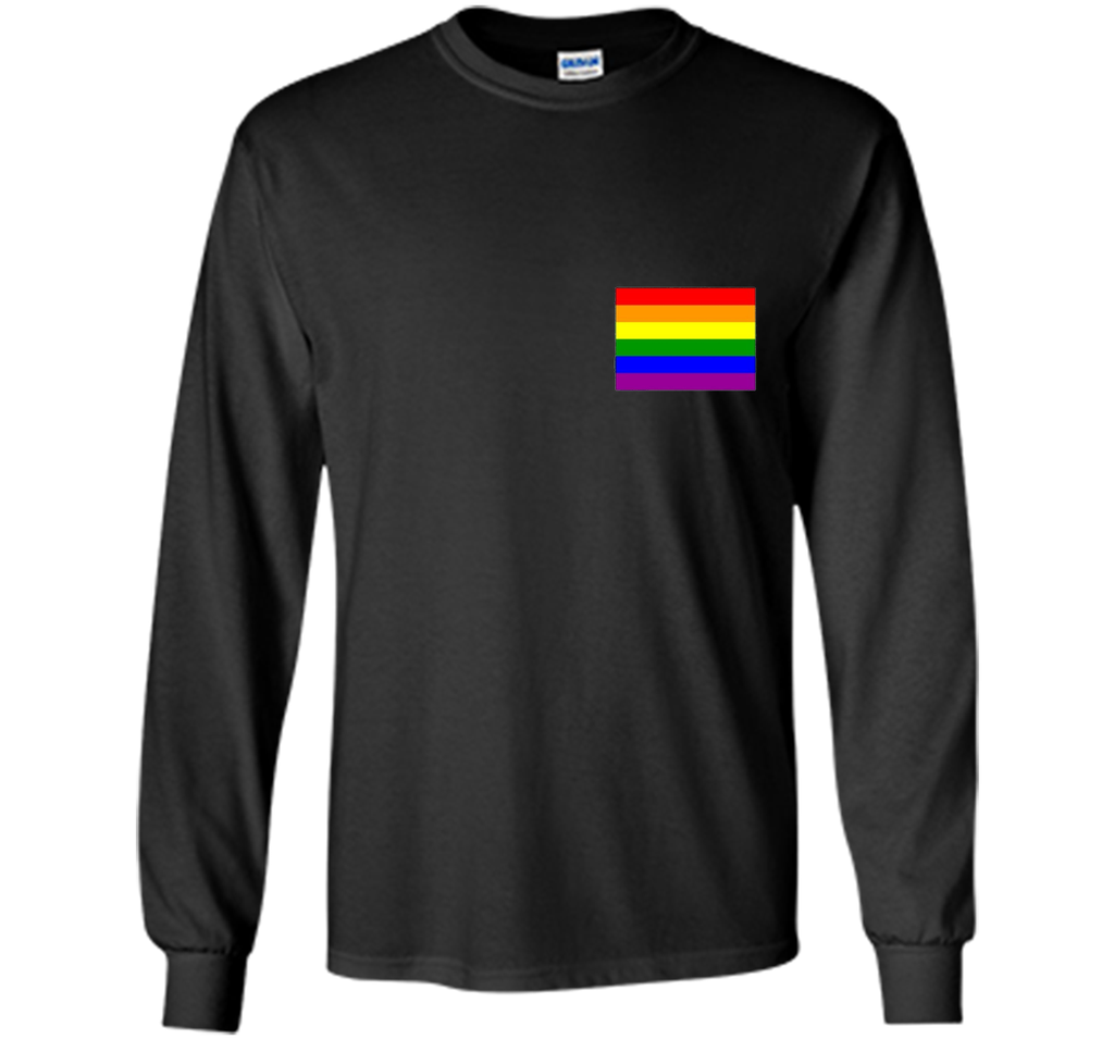 Gay Pride Flag Pocket Tee T-Shirt