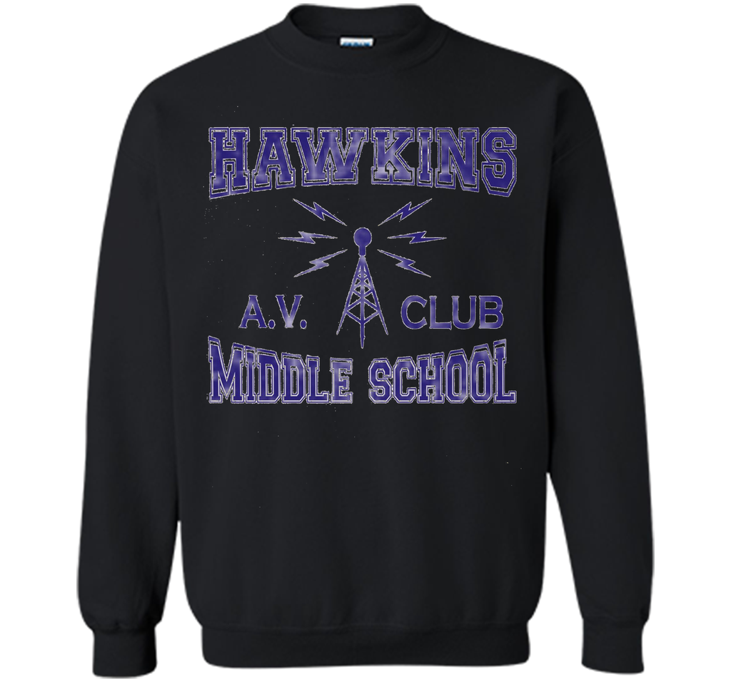 Hawkins Middle School AV Club Distressed T-Shirt
