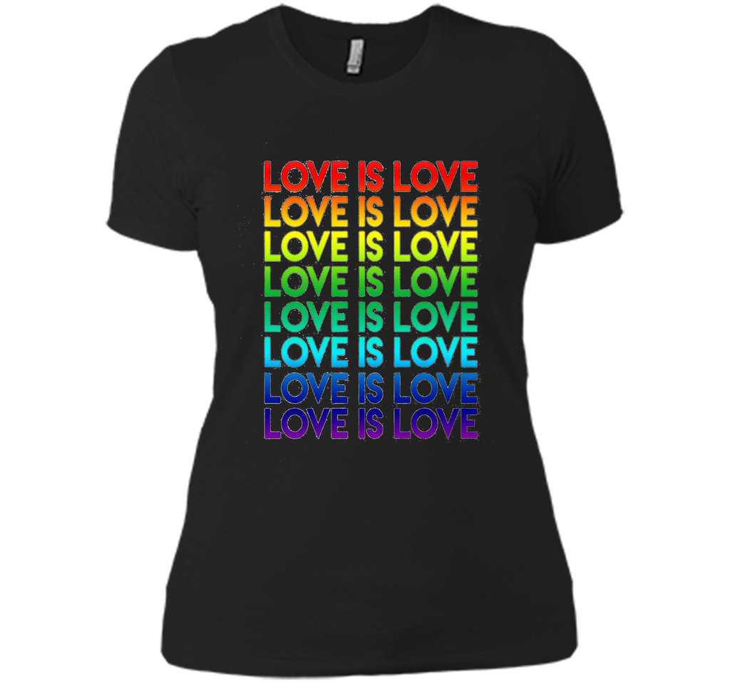 PROUD LOVE IS LOVE T-SHIRT For LGBT and Gay Pride Gift