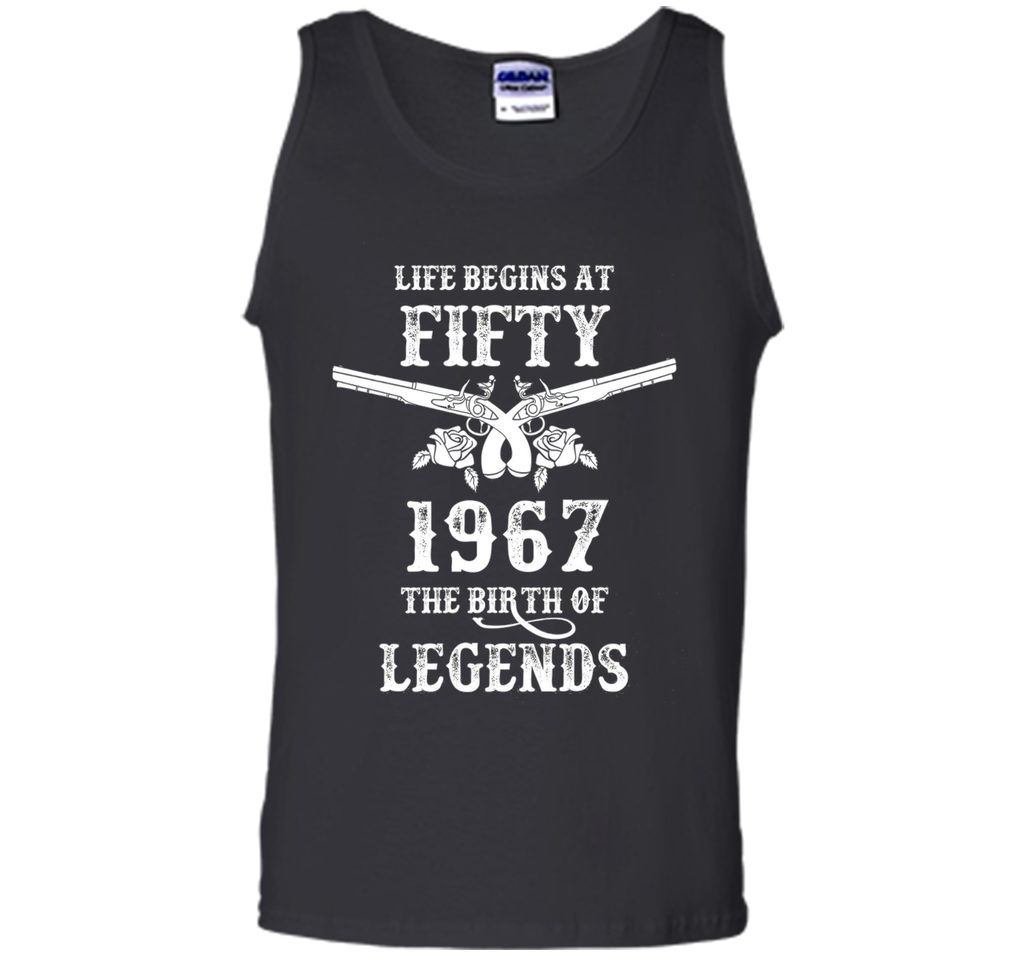 Vintage Life Begins At Fifty T-Shirt 50th Birthday Gift