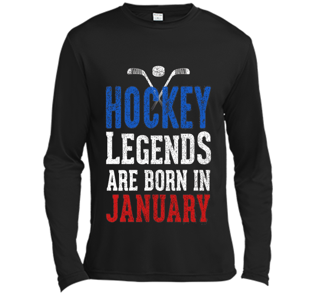 Hockey Legends Are Born In January Birthday T-shirt