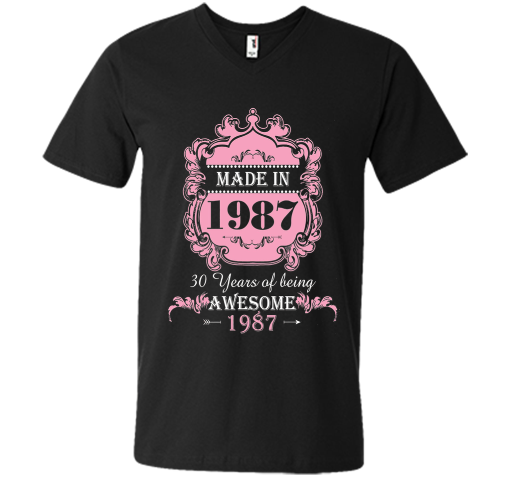 Made In 1987 T Shirt- 30 Years Old 30th Birthday Gift