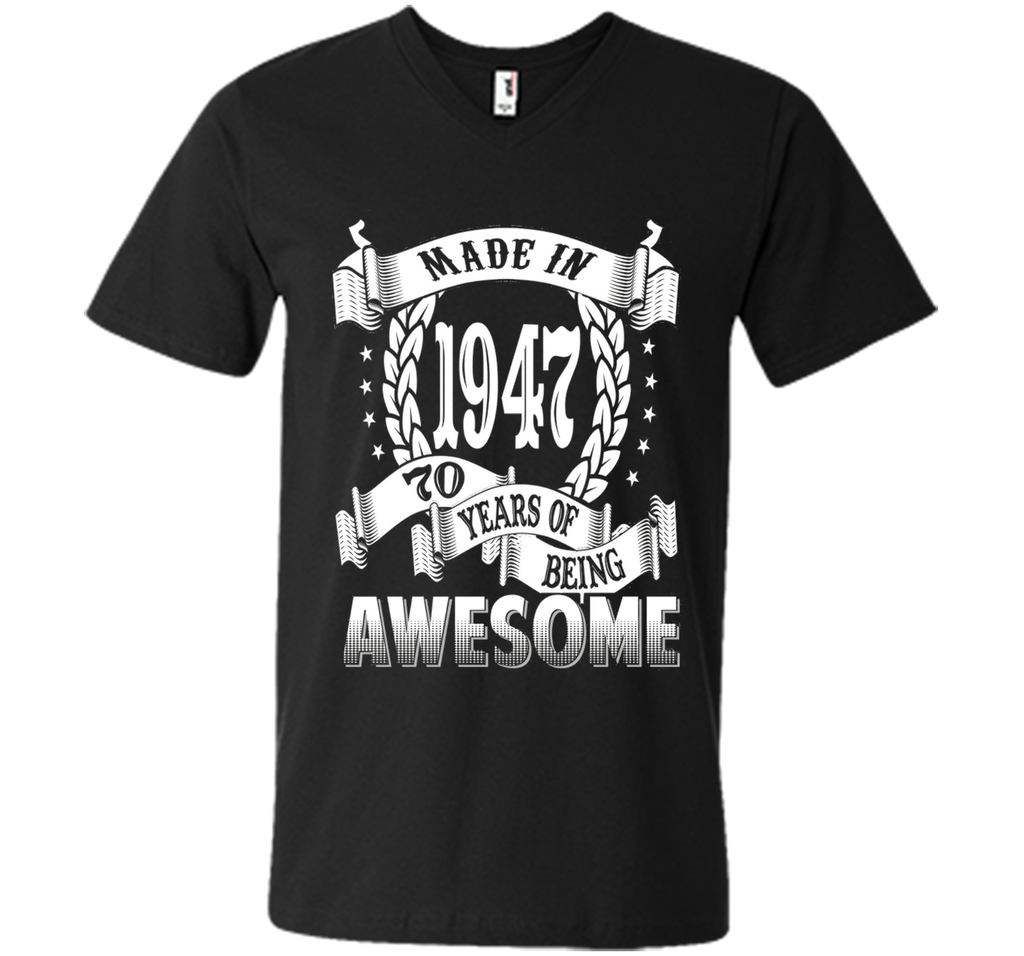 Awesome Made In 1947 Birthday Gift Idea T Shirt