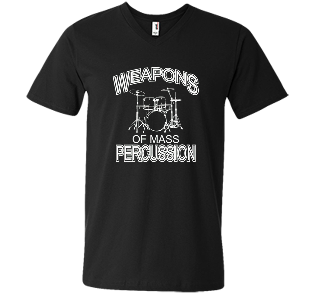 Weapons Of Mass Percussion Drummer TShirt Drums Funny