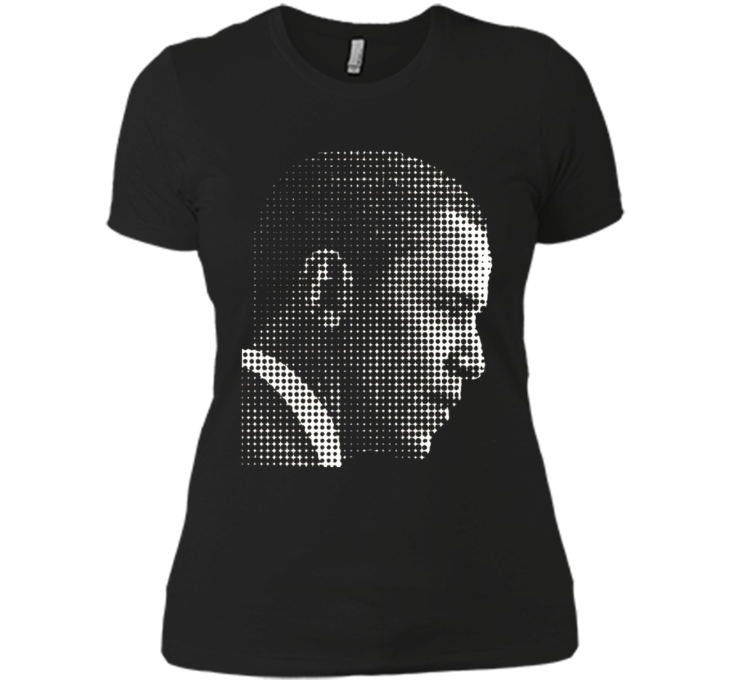 Barack Obama white dot newspaper print T-shirt