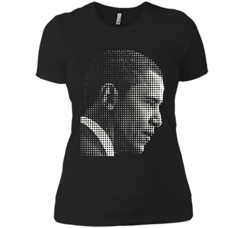 Barack Obama white dot newspaper print T-shirt