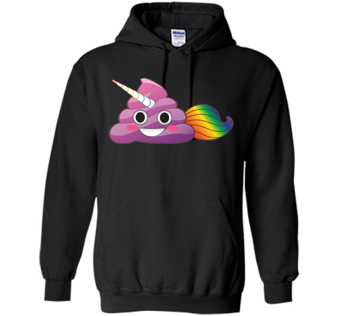 Cute Magical Unicorn Poop Emoji with Rainbow Tail  T-Shirt