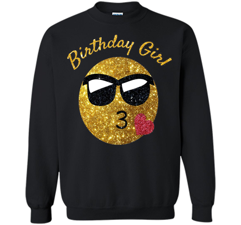Birthday Emoji T Shirt Birthday Girl Heart Kiss Shades Emoji