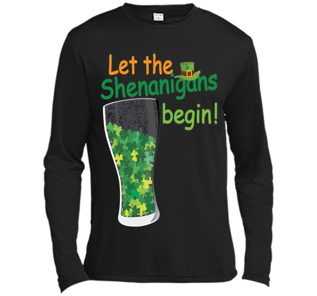 Let The Shenanigans Begin St Patricks Day T-Shirt Shamrocks