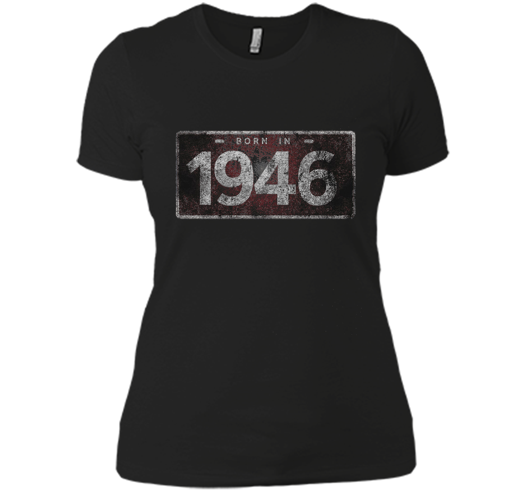 Men's 1946 License Plate 70th Birthday 70 Years Old Funny T-Shirt