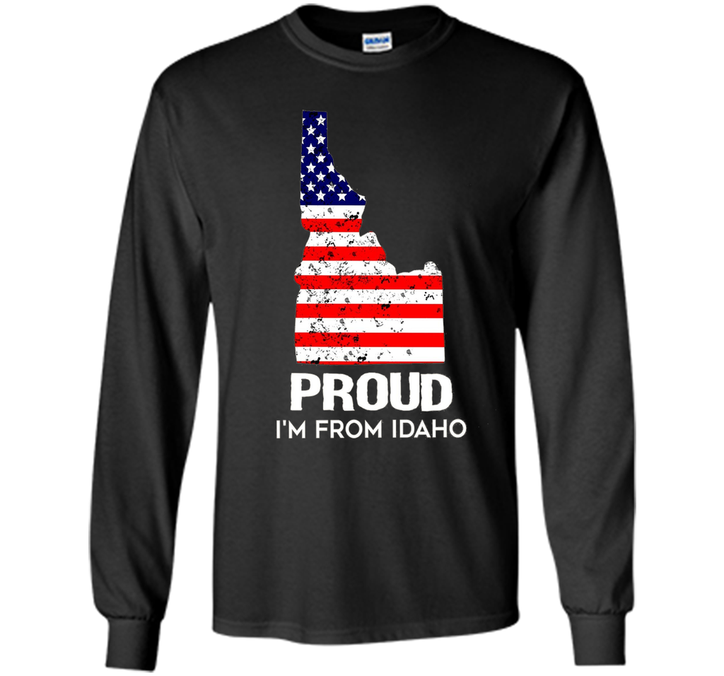 Proud of Idaho-US flag Independence day Tshirt