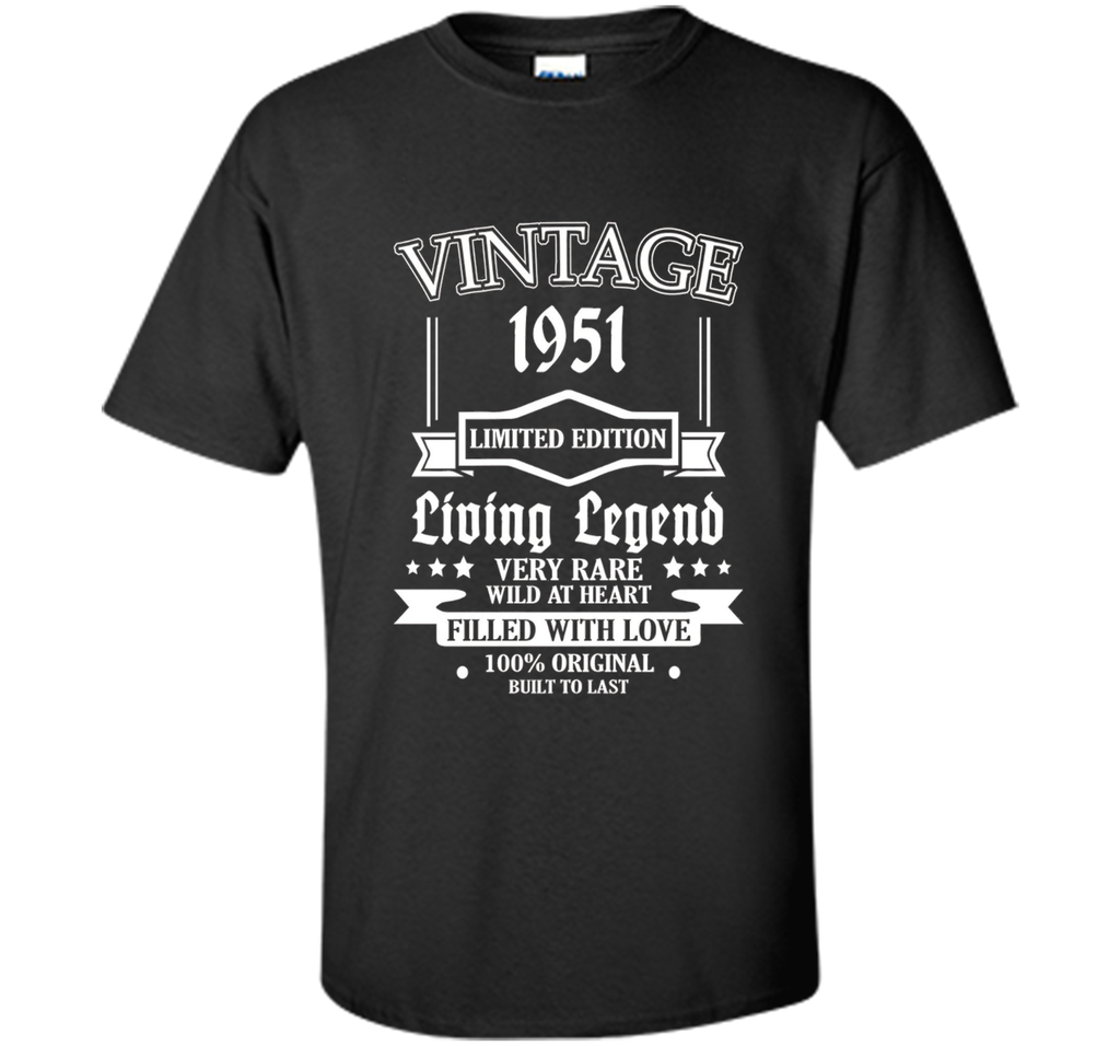 Vintage Tee 1951 65 Years Old 65th Birthday Idea Gift Shirt