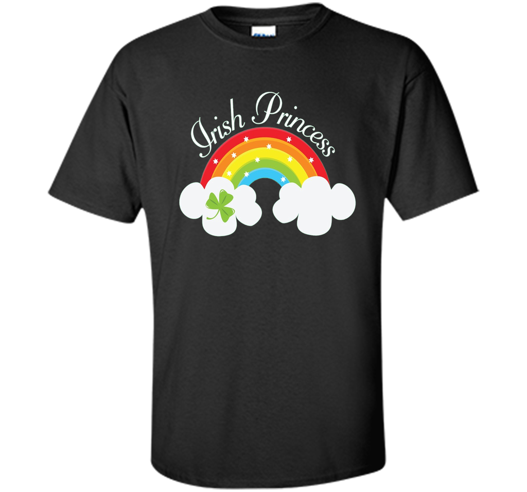 Irish Princess St Patricks Day Rainbow Shamrock T-shirt