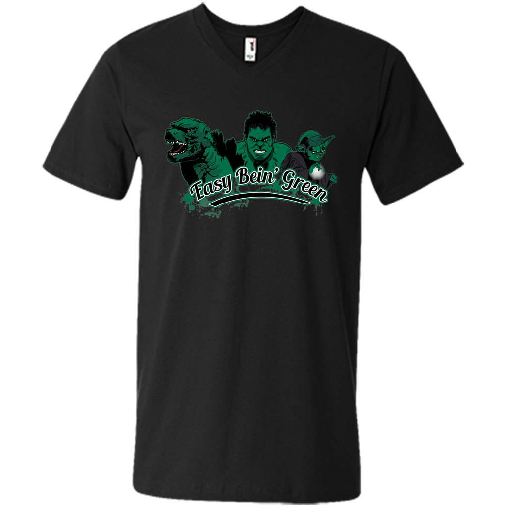 Easy Bein' Green-Cartoon graphic T-Shirt