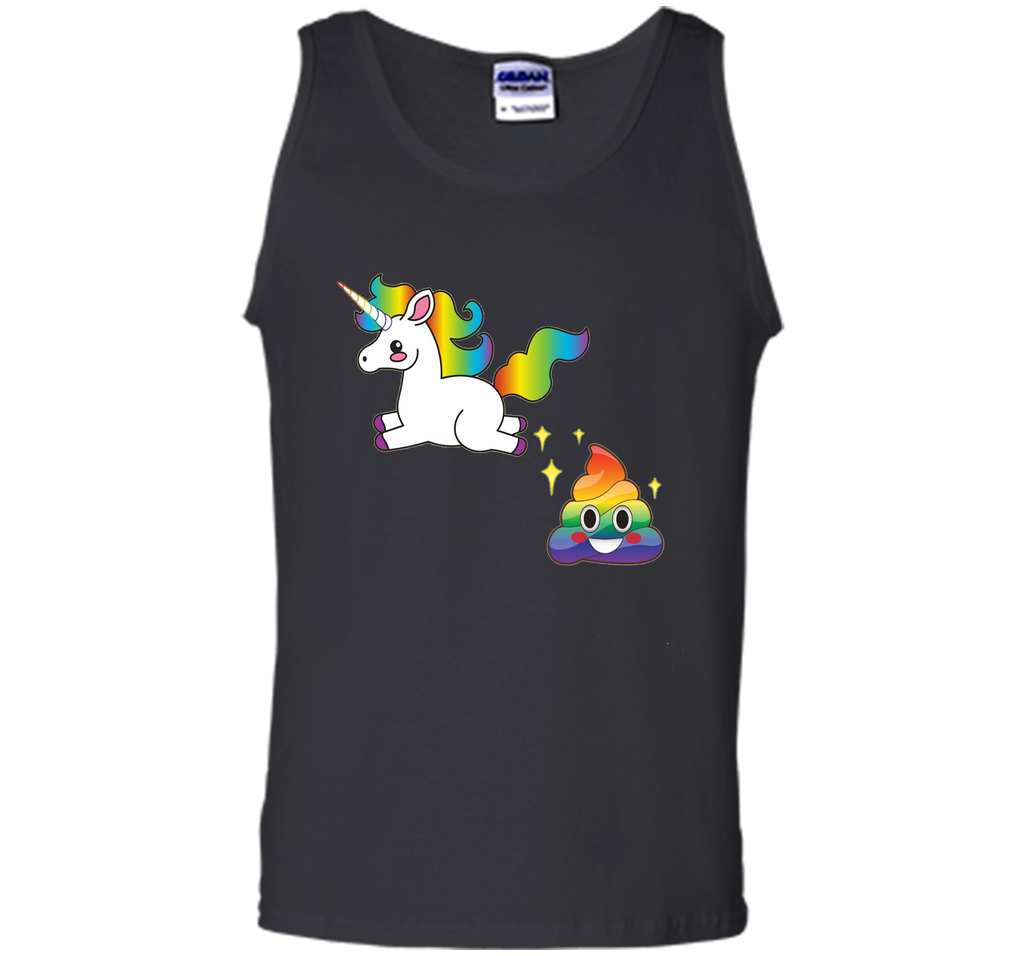 Funny Emoji Unicorn Poop T-Shirt - Cute Rainbow Sparkle Poo